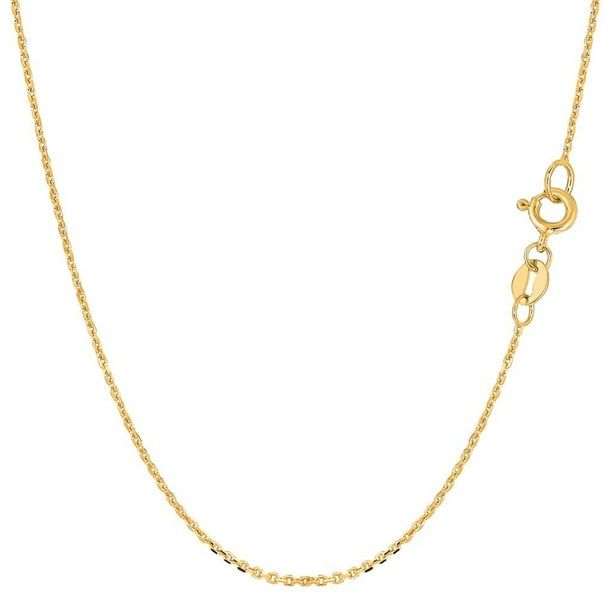 14K Solid Yellow Gold Cable Chain Necklace 1mm 16" 24" 1.1mm 17",18" 20" 14K Solid Yellow Gold Cable Chain Necklace 1mm 16" 24" 1.1mm 17",18" 20"